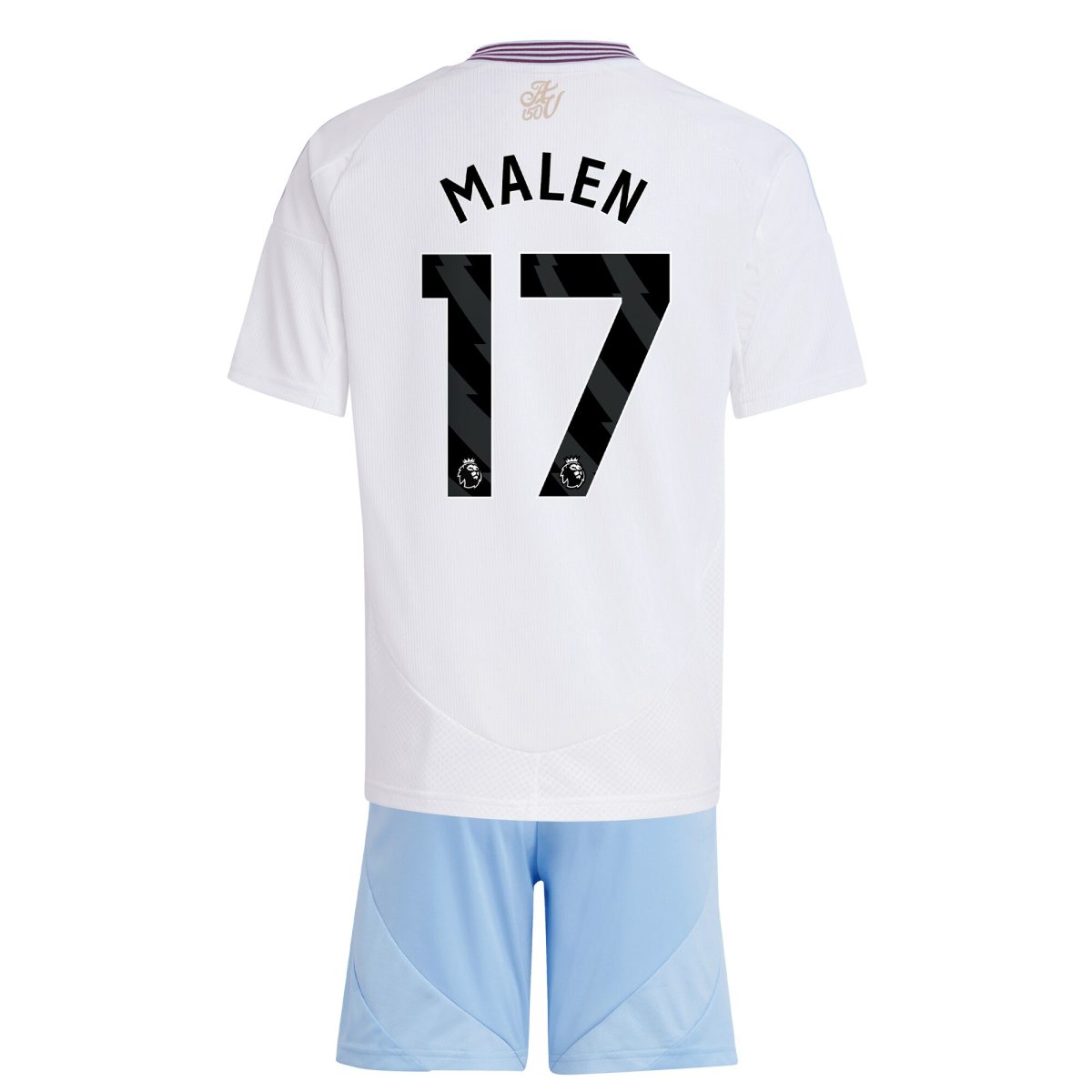 aston villa adidas away mini kit 2024-25 with malen 17 printing Collection | Official Aston Villa FC Gear Online