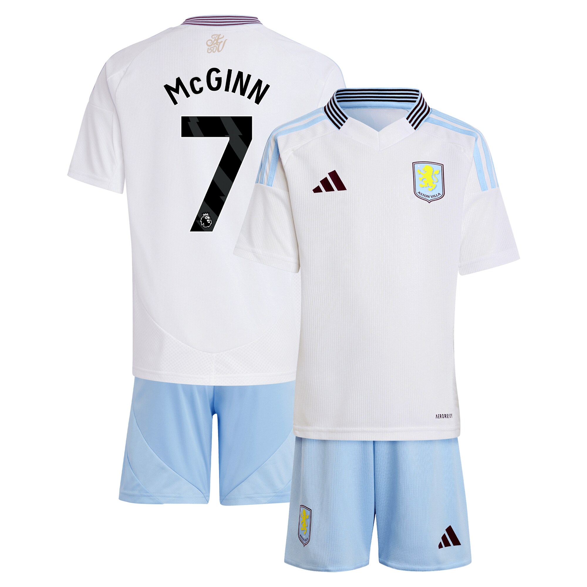aston villa adidas away mini kit 2024-25 with mcginn 7 printing Collection | Official Aston Villa FC Gear Online