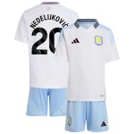 aston villa adidas away mini kit 2024-25 with nedeljković 20 printing Collection | Official Aston Villa FC Gear Online