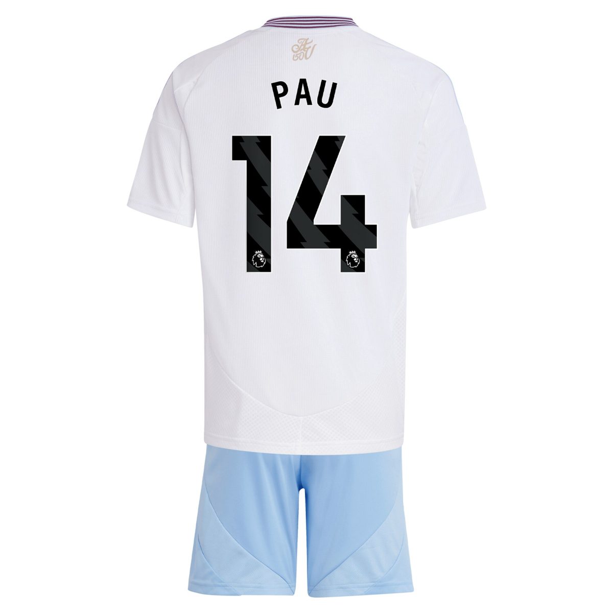 aston villa adidas away mini kit 2024-25 with pau 14 printing Collection | Official Aston Villa FC Gear Online