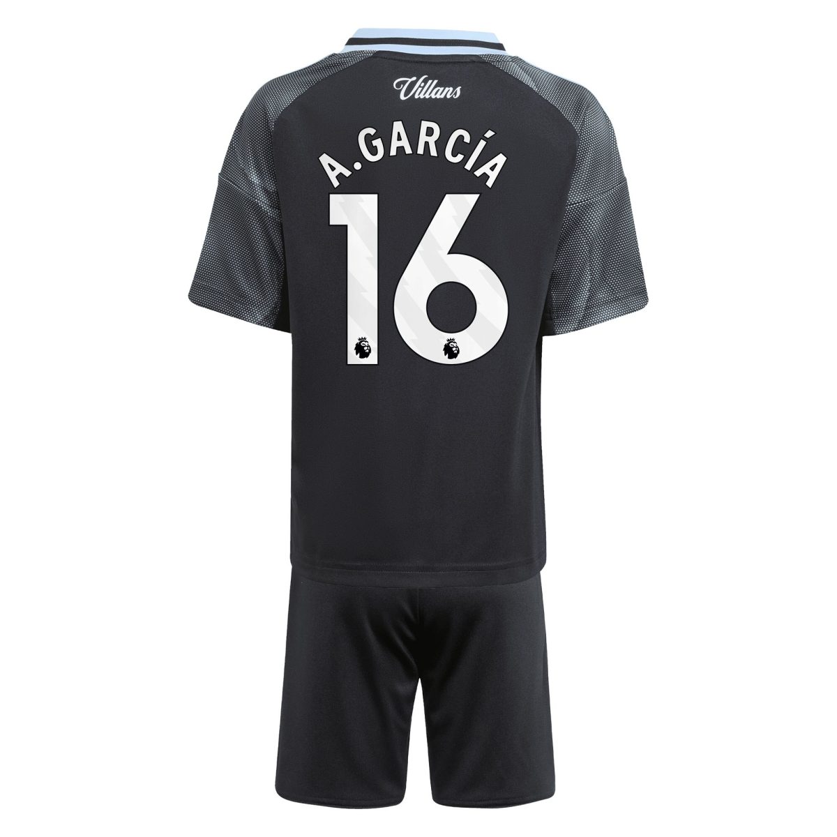aston villa adidas away mini kit 2025-26 with a.garcía 16 printing Collection | Official Aston Villa FC Gear Online