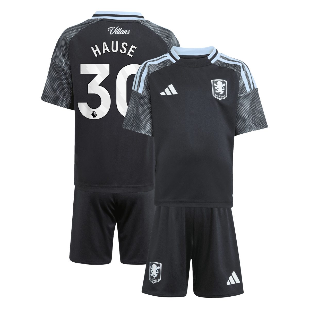 aston villa adidas away mini kit 2025-26 with hause 30 printing Collection | Official Aston Villa FC Gear Online