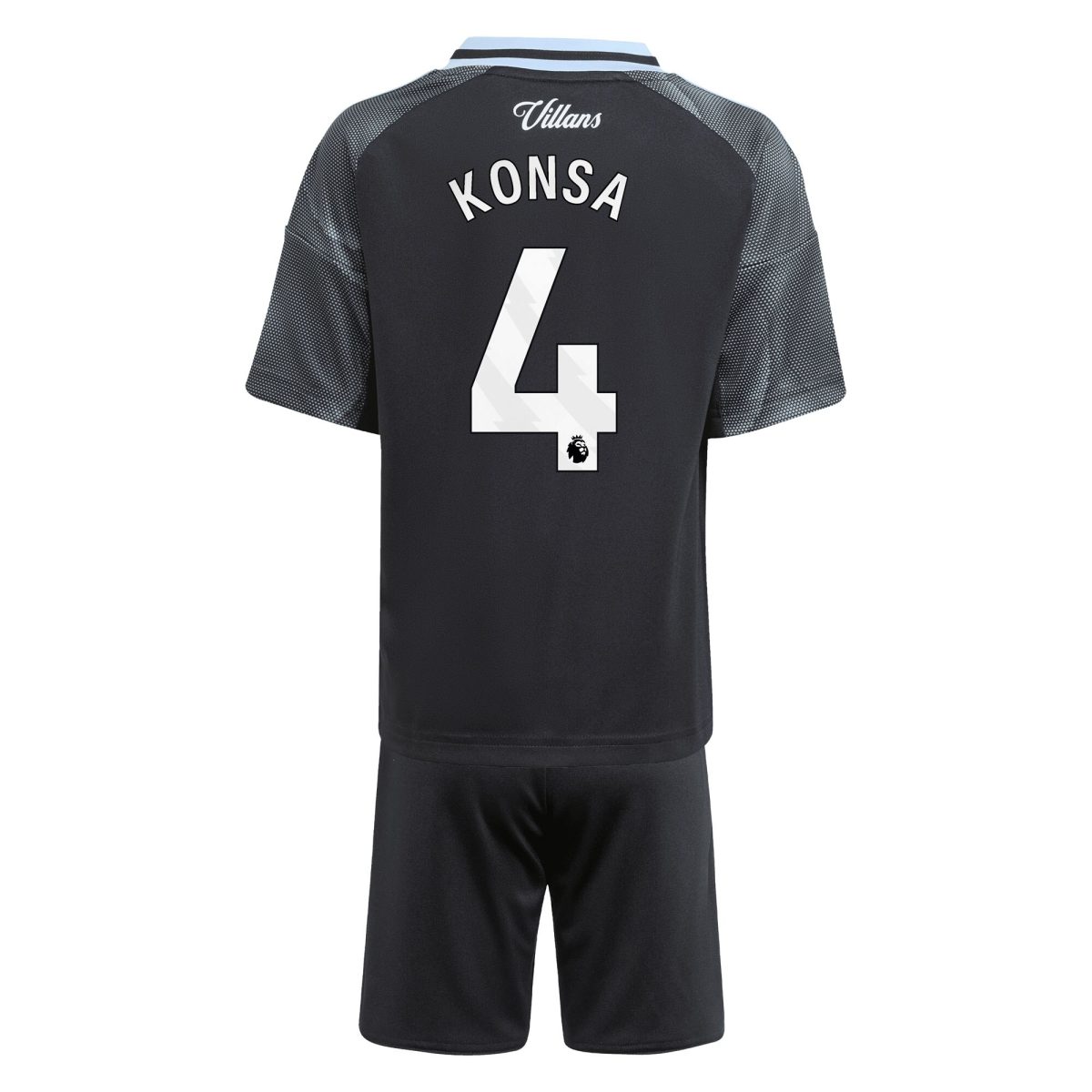 aston villa adidas away mini kit 2025-26 with konsa 4 printing Collection | Official Aston Villa FC Gear Online