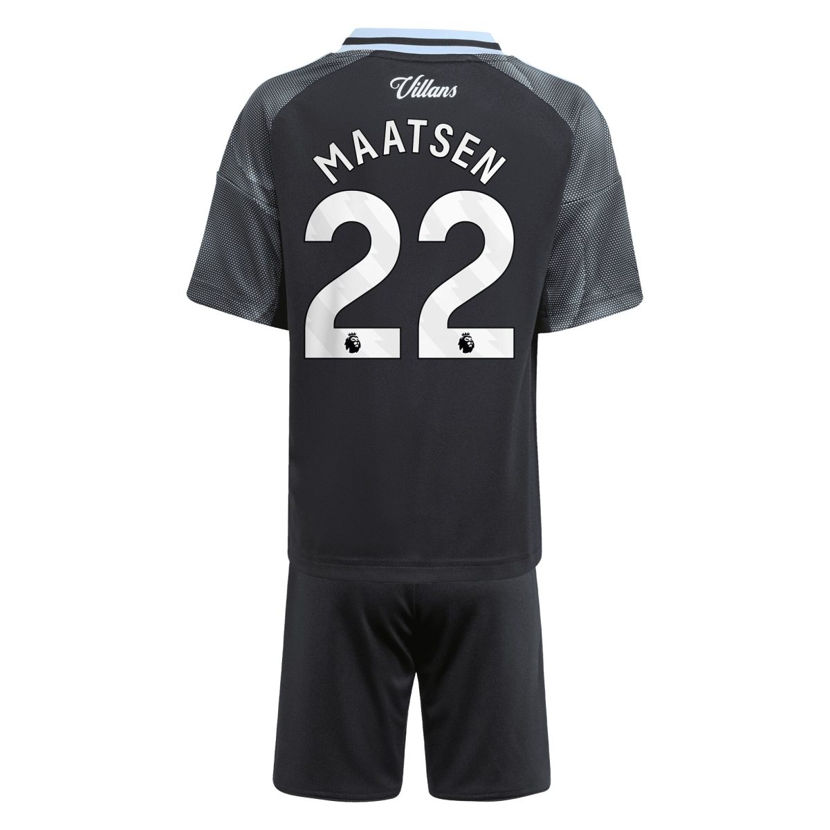 aston villa adidas away mini kit 2025-26 with maatsen 22 printing Collection | Official Aston Villa FC Gear Online