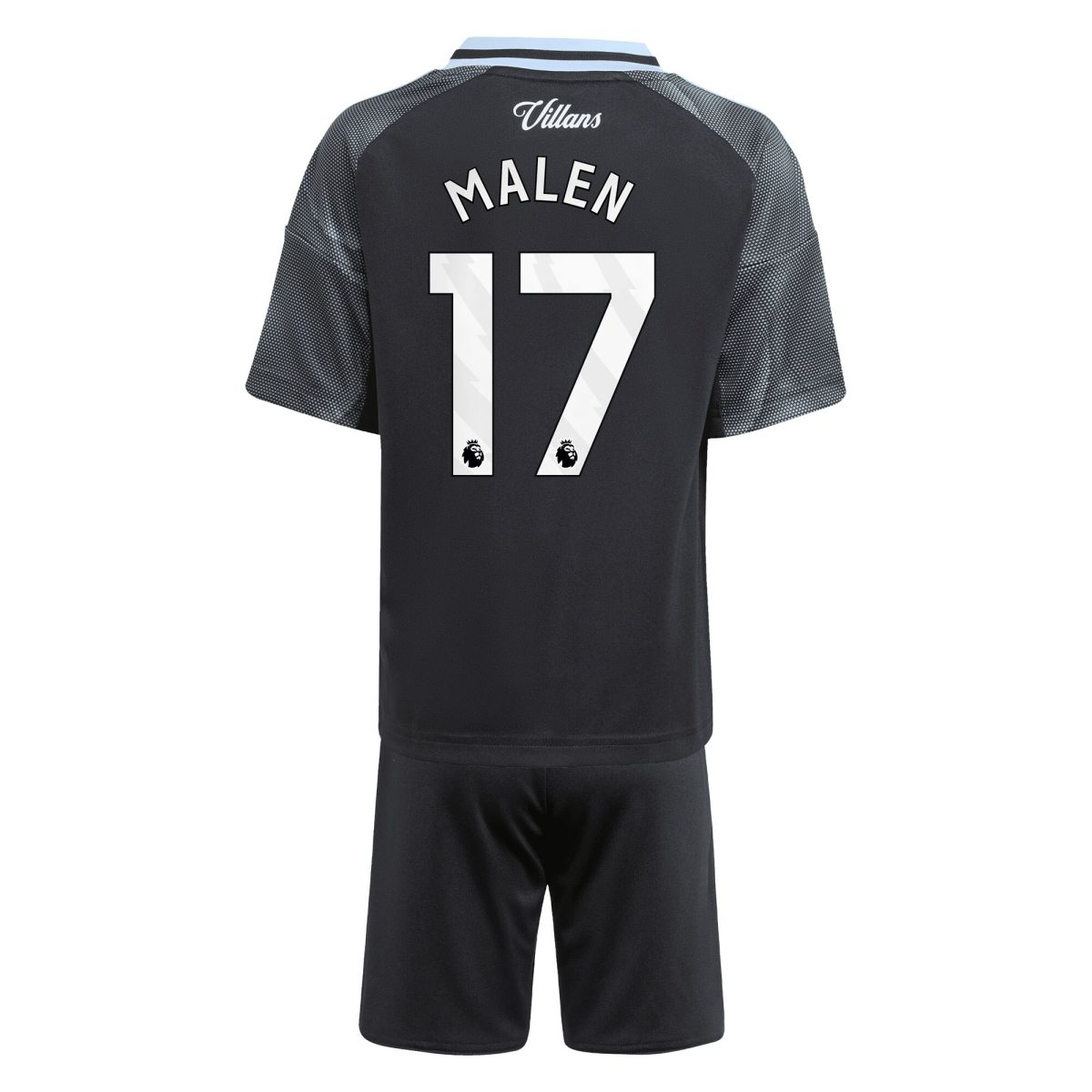 aston villa adidas away mini kit 2025-26 with malen 17 printing Collection | Official Aston Villa FC Gear Online