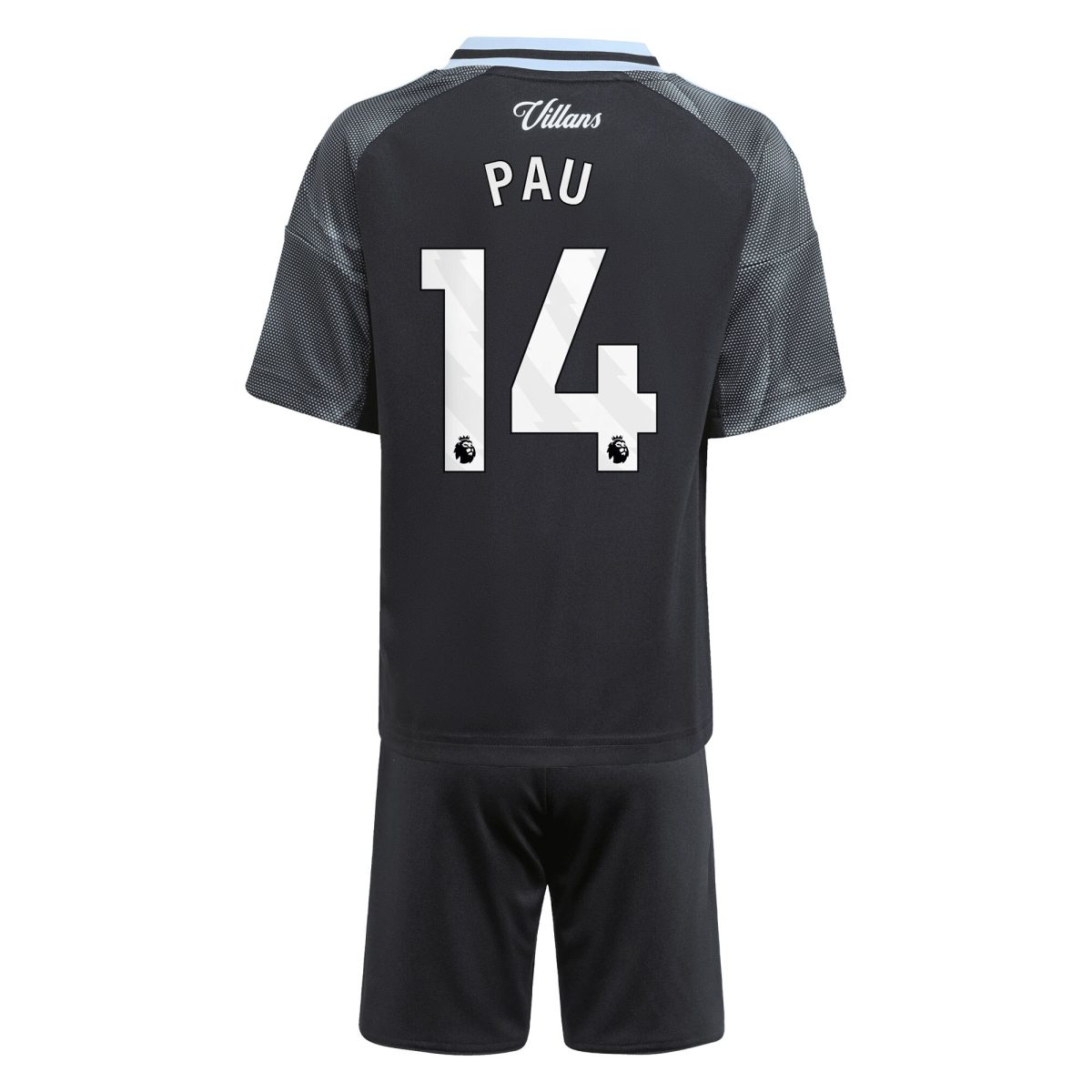 aston villa adidas away mini kit 2025-26 with pau 14 printing Collection | Official Aston Villa FC Gear Online