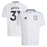 aston villa adidas away shirt 2024-25 – kids with bailey 31 printing Collection | Official Aston Villa FC Gear Online