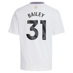 aston villa adidas away shirt 2024-25 – kids with bailey 31 printing Collection | Official Aston Villa FC Gear Online