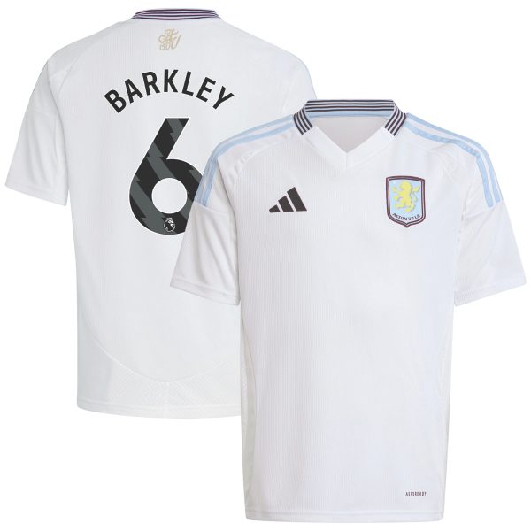 aston villa adidas away shirt 2024-25 – kids with barkley 6 printing Collection | Official Aston Villa FC Gear Online
