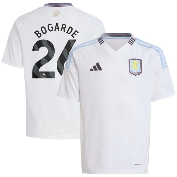 aston villa adidas away shirt 2024-25 – kids with bogarde 26 printing Collection | Official Aston Villa FC Gear Online