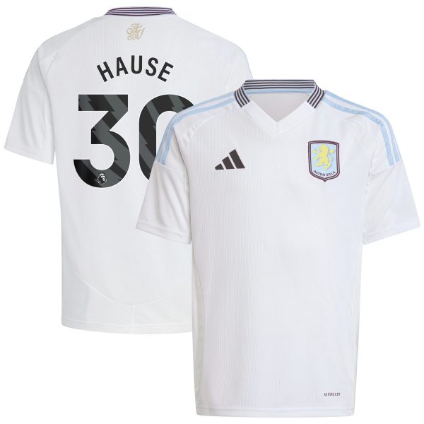 aston villa adidas away shirt 2024-25 – kids with hause 30 printing Collection | Official Aston Villa FC Gear Online