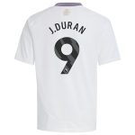 aston villa adidas away shirt 2024-25 – kids with j.duran 9 printing Collection | Official Aston Villa FC Gear Online