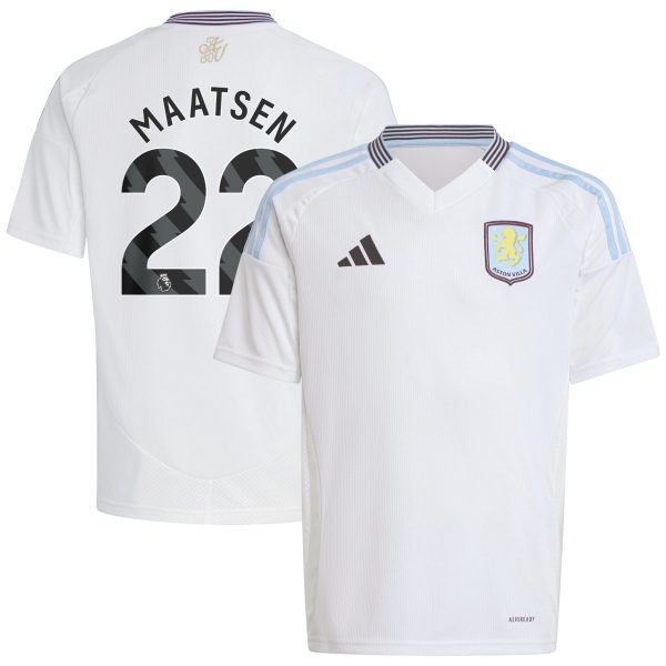 aston villa adidas away shirt 2024-25 – kids with maatsen 22 printing Collection | Official Aston Villa FC Gear Online