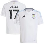 aston villa adidas away shirt 2024-25 – kids with malen 17 printing Collection | Official Aston Villa FC Gear Online