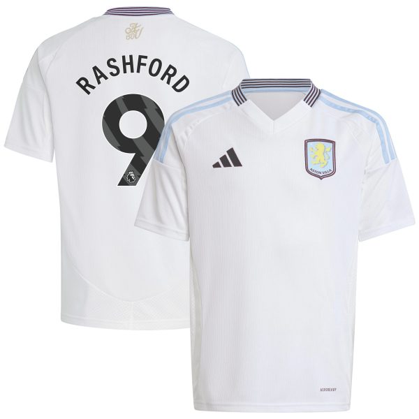 aston villa adidas away shirt 2024-25 – kids with rashford 9 printing Collection | Official Aston Villa FC Gear Online
