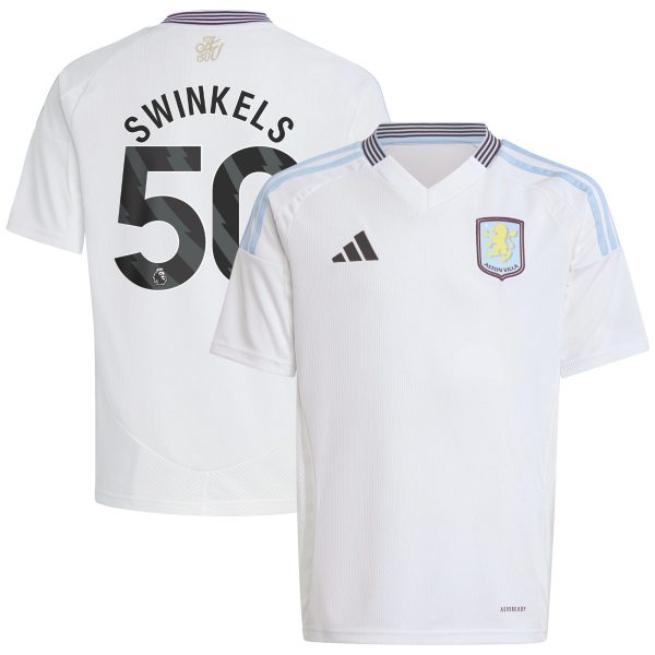 aston villa adidas away shirt 2024-25 – kids with swinkels 50 printing Collection | Official Aston Villa FC Gear Online
