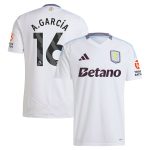 aston villa adidas away shirt 2024-25 with a.garcía 16 printing Collection | Official Aston Villa FC Gear Online