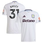 aston villa adidas away shirt 2024-25 with bailey 31 printing Collection | Official Aston Villa FC Gear Online