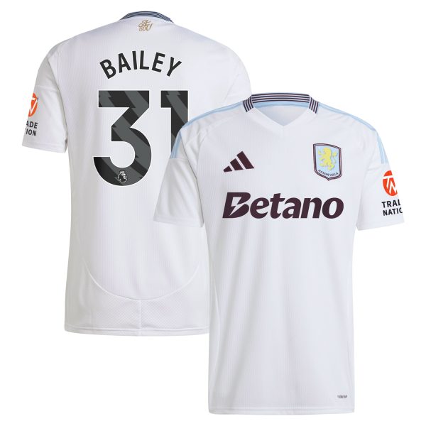 aston villa adidas away shirt 2024-25 with bailey 31 printing Collection | Official Aston Villa FC Gear Online