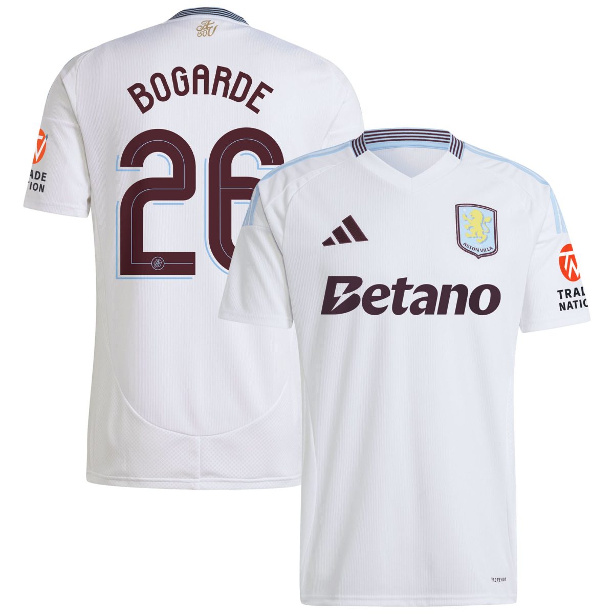 aston villa adidas away shirt 2024-25 with bogarde 26 cup printing Collection | Official Aston Villa FC Gear Online
