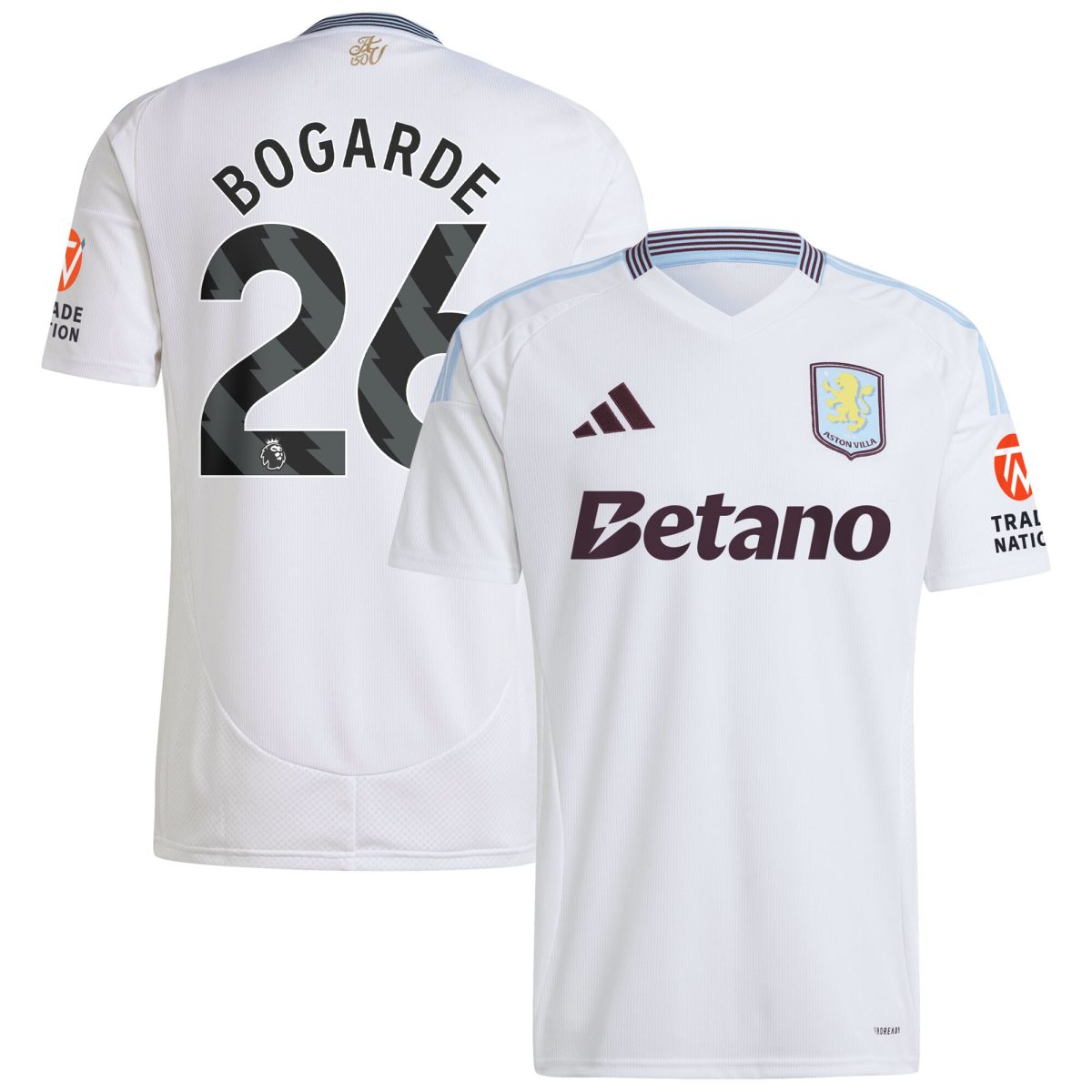aston villa adidas away shirt 2024-25 with bogarde 26 printing Collection | Official Aston Villa FC Gear Online