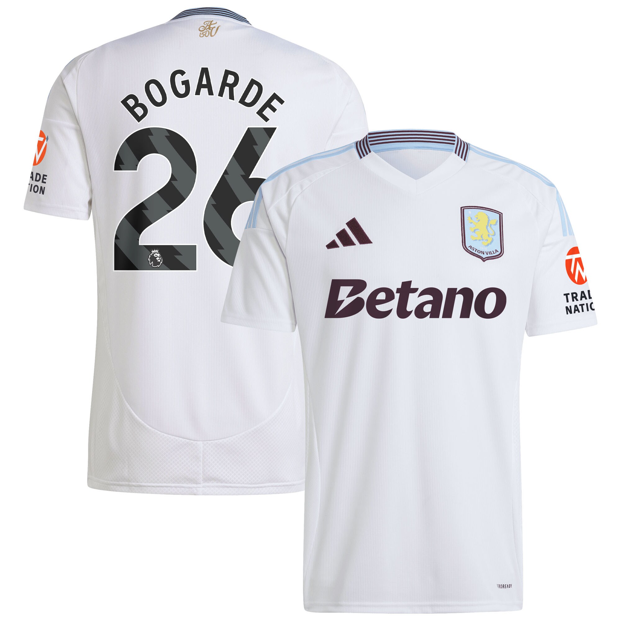 aston villa adidas away shirt 2024-25 with bogarde 26 printing Collection | Official Aston Villa FC Gear Online