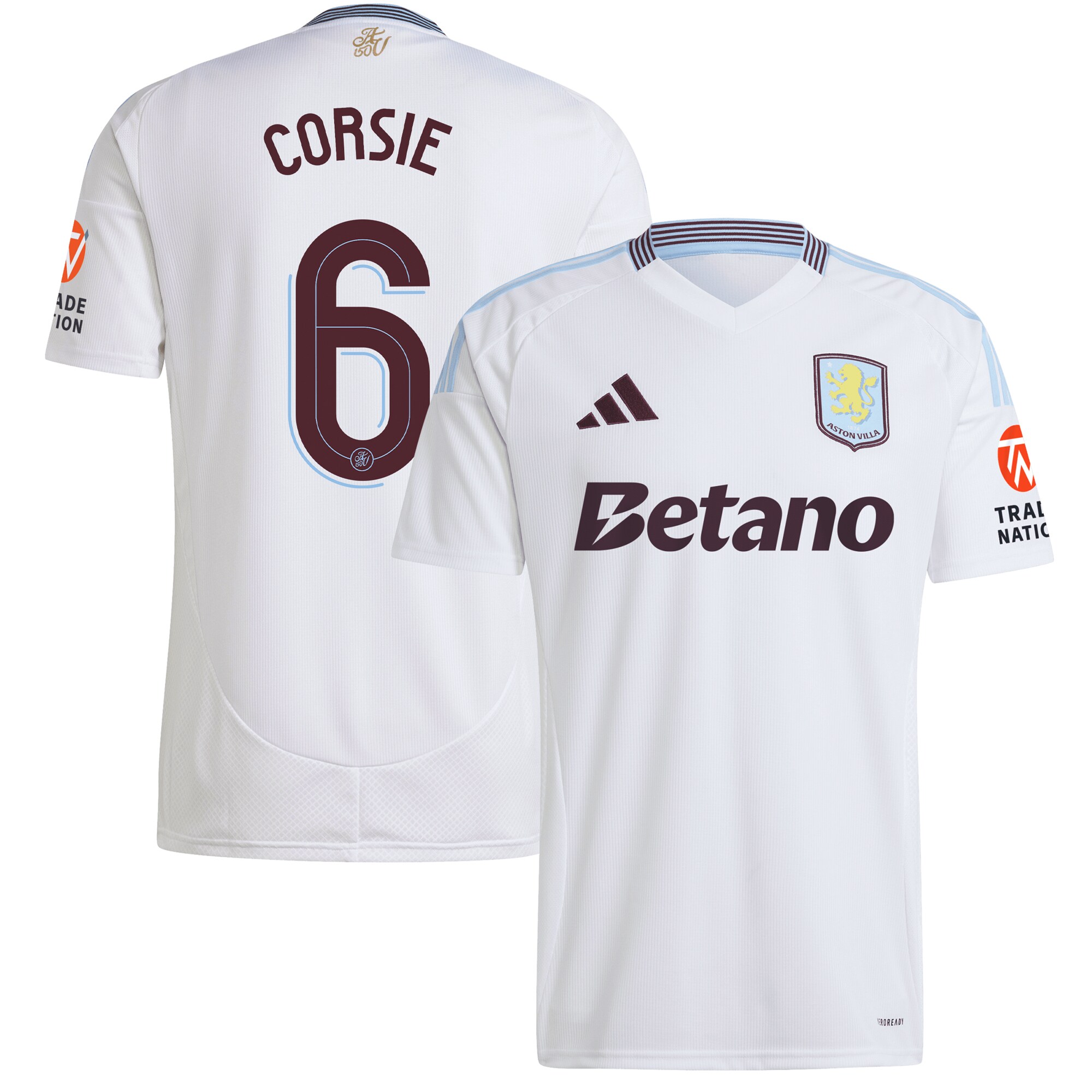 aston villa adidas away shirt 2024-25 with corsie 6 cup printing Collection | Official Aston Villa FC Gear Online