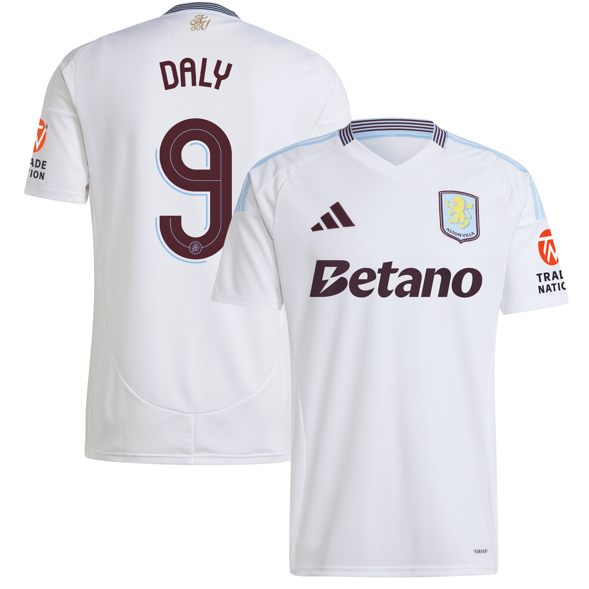 aston villa adidas away shirt 2024-25 with daly 9 cup printing Collection | Official Aston Villa FC Gear Online
