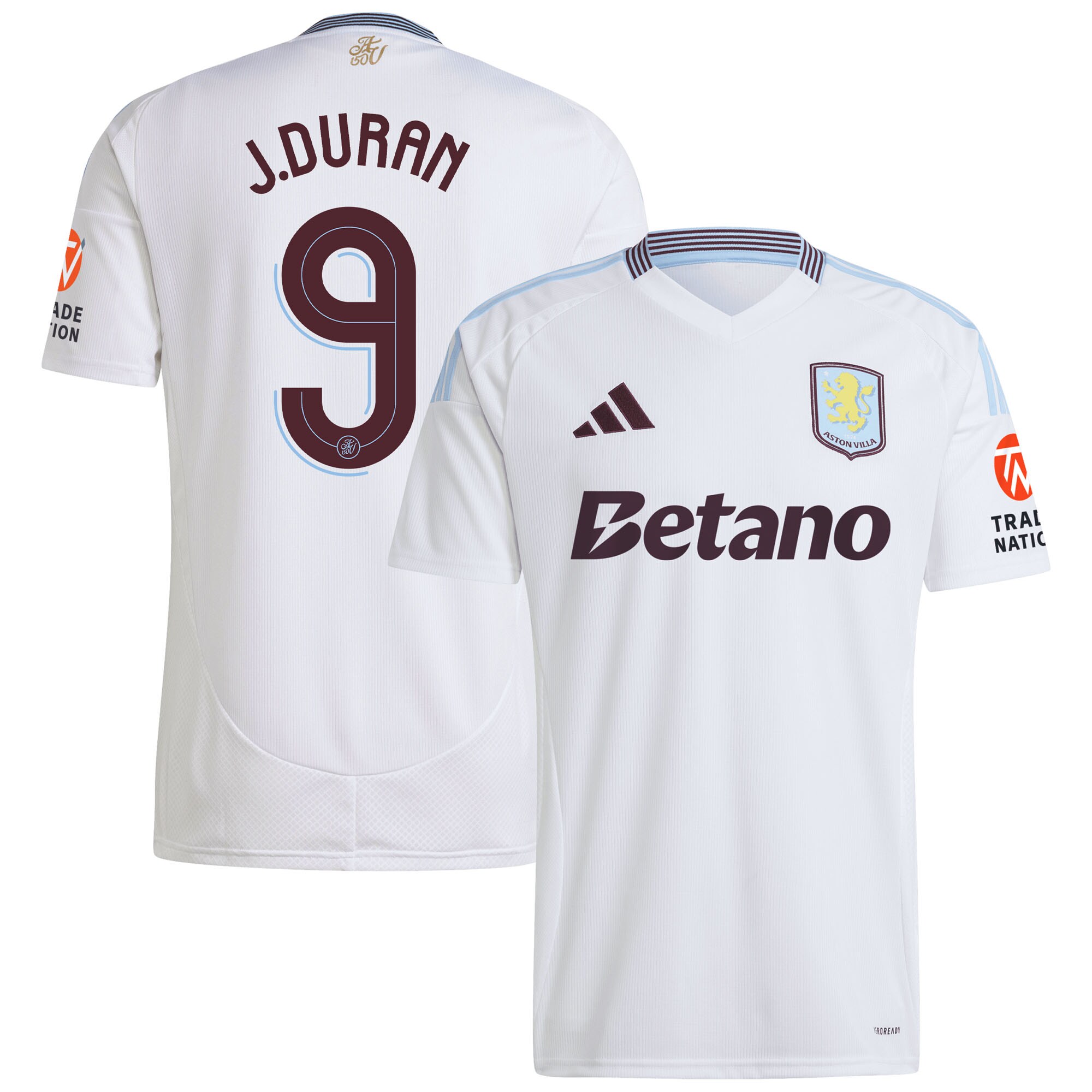 aston villa adidas away shirt 2024-25 with duran 9 cup printing Collection | Official Aston Villa FC Gear Online