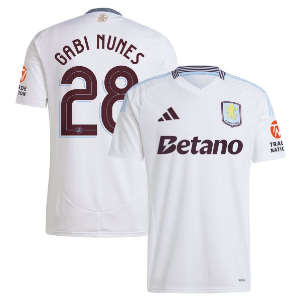 aston villa adidas away shirt 2024-25 with gabi nunes 28 cup printing Collection | Official Aston Villa FC Gear Online
