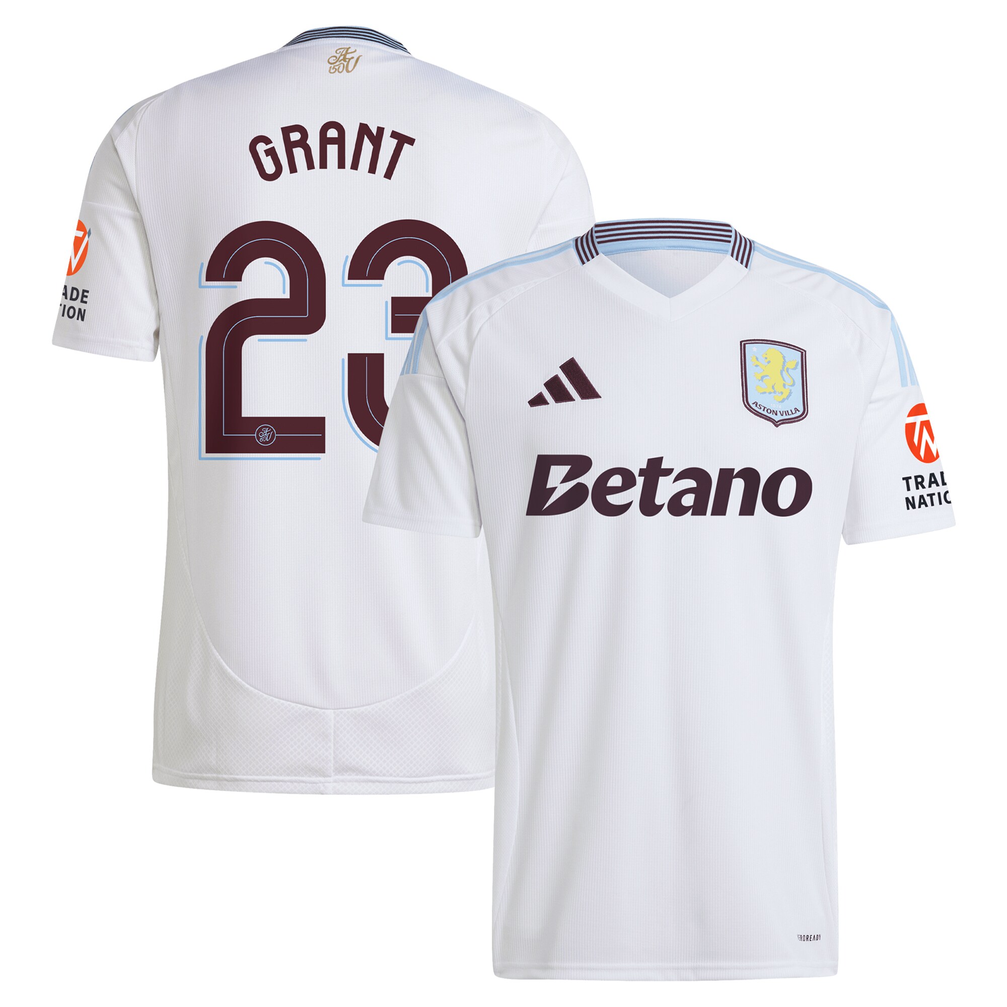 aston villa adidas away shirt 2024-25 with grant 23 cup printing Collection | Official Aston Villa FC Gear Online