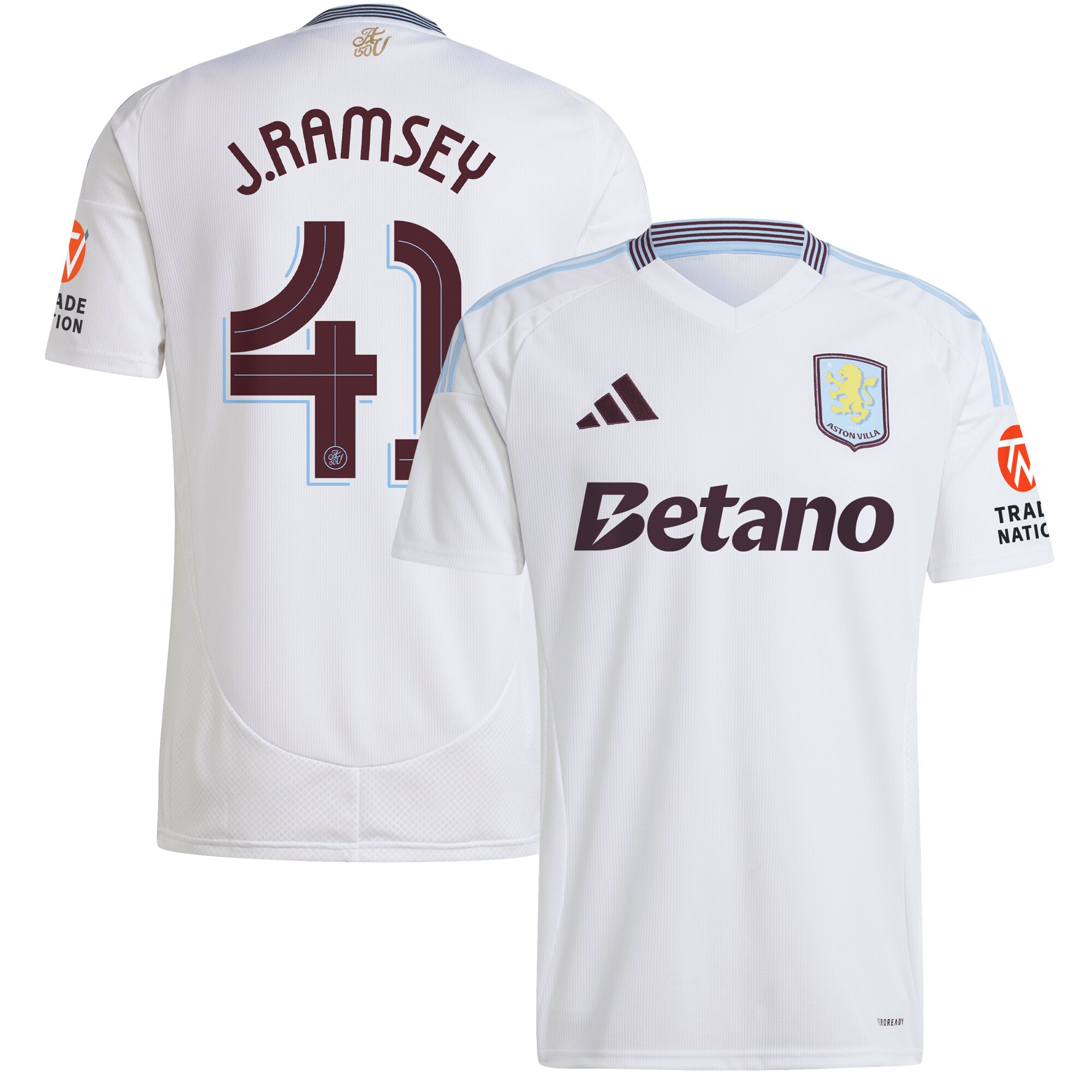 aston villa adidas away shirt 2024-25 with j. ramsey 41 cup printing Collection | Official Aston Villa FC Gear Online