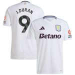 aston villa adidas away shirt 2024-25 with j.duran 9 printing Collection | Official Aston Villa FC Gear Online