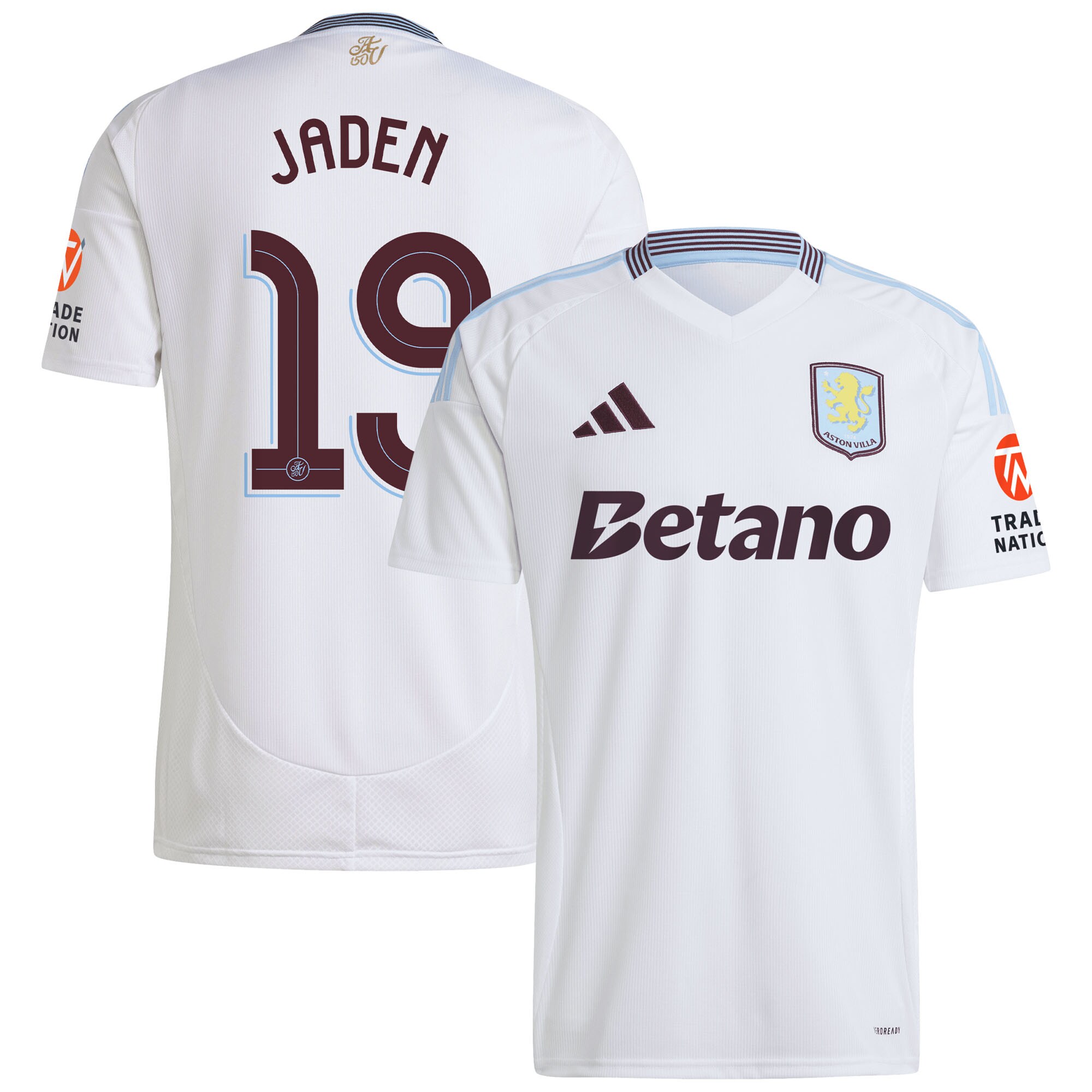 aston villa adidas away shirt 2024-25 with jaden 19 cup printing Collection | Official Aston Villa FC Gear Online