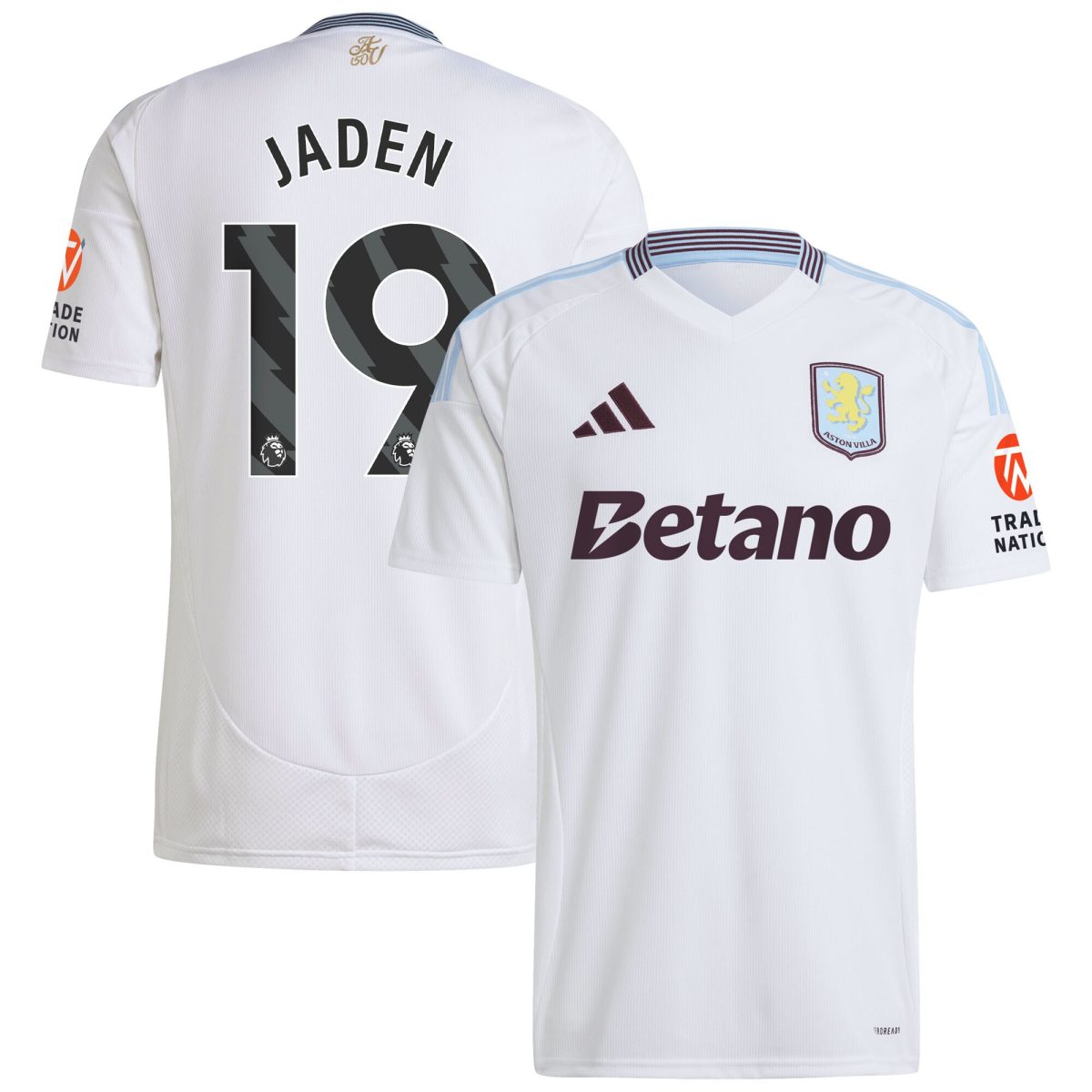 aston villa adidas away shirt 2024-25 with jaden 19 printing Collection | Official Aston Villa FC Gear Online