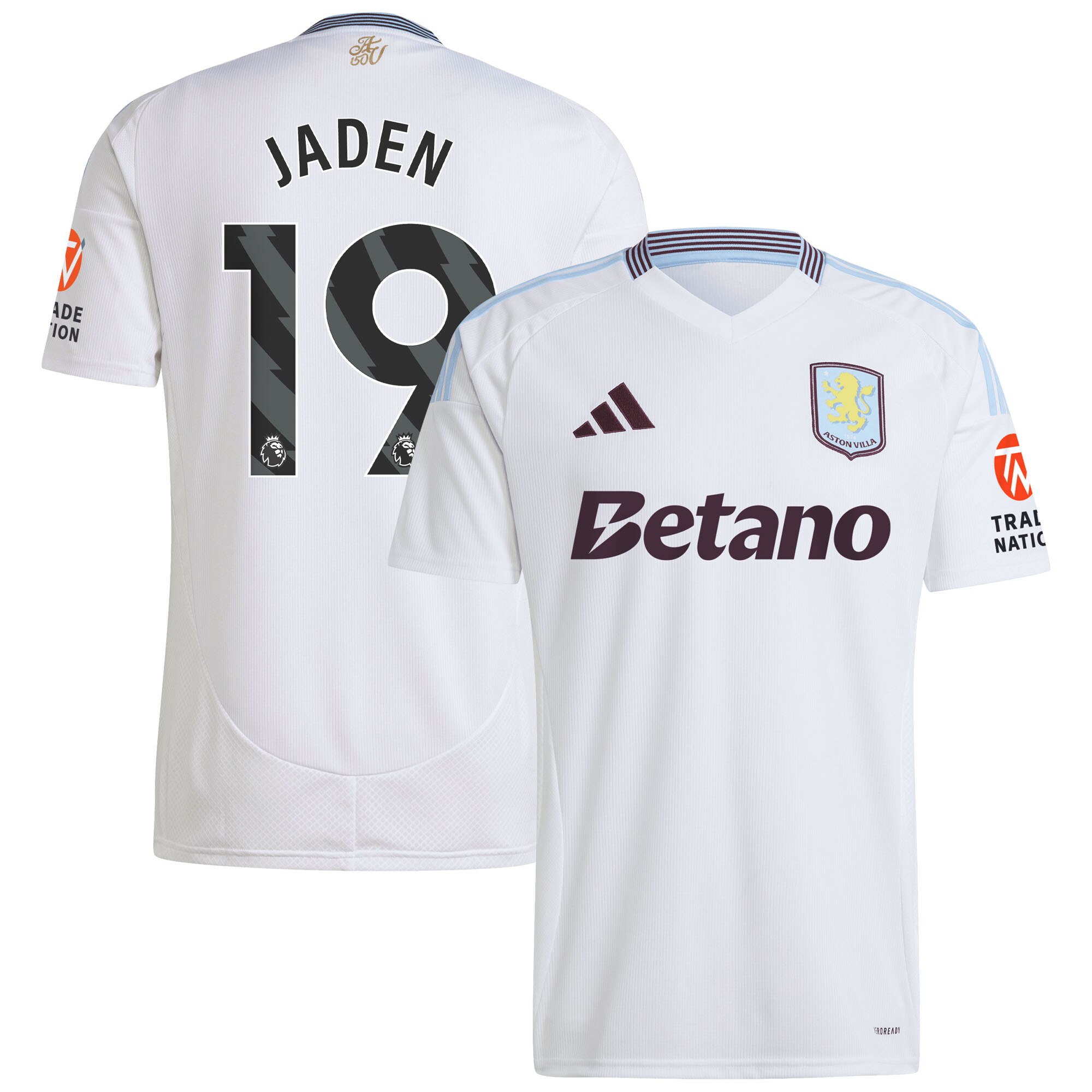 aston villa adidas away shirt 2024-25 with jaden 19 printing Collection | Official Aston Villa FC Gear Online
