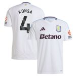 aston villa adidas away shirt 2024-25 with konsa 4 printing Collection | Official Aston Villa FC Gear Online