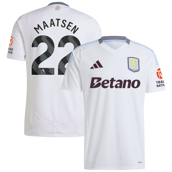 aston villa adidas away shirt 2024-25 with maatsen 22 printing Collection | Official Aston Villa FC Gear Online