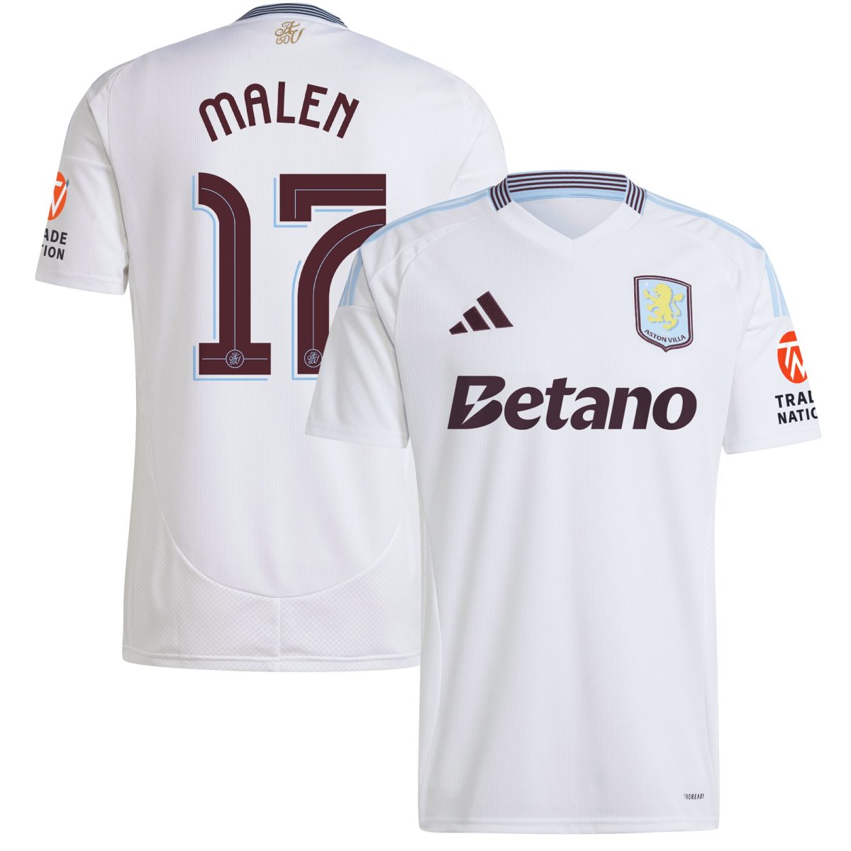 aston villa adidas away shirt 2024-25 with malen 17 cup printing Collection | Official Aston Villa FC Gear Online