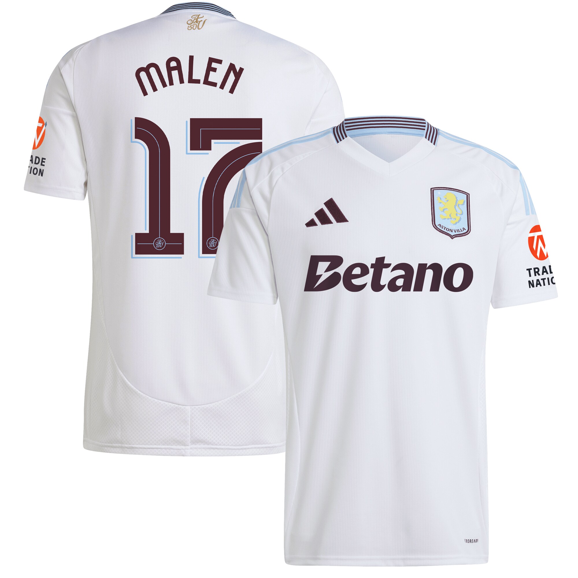 aston villa adidas away shirt 2024-25 with malen 17 cup printing Collection | Official Aston Villa FC Gear Online