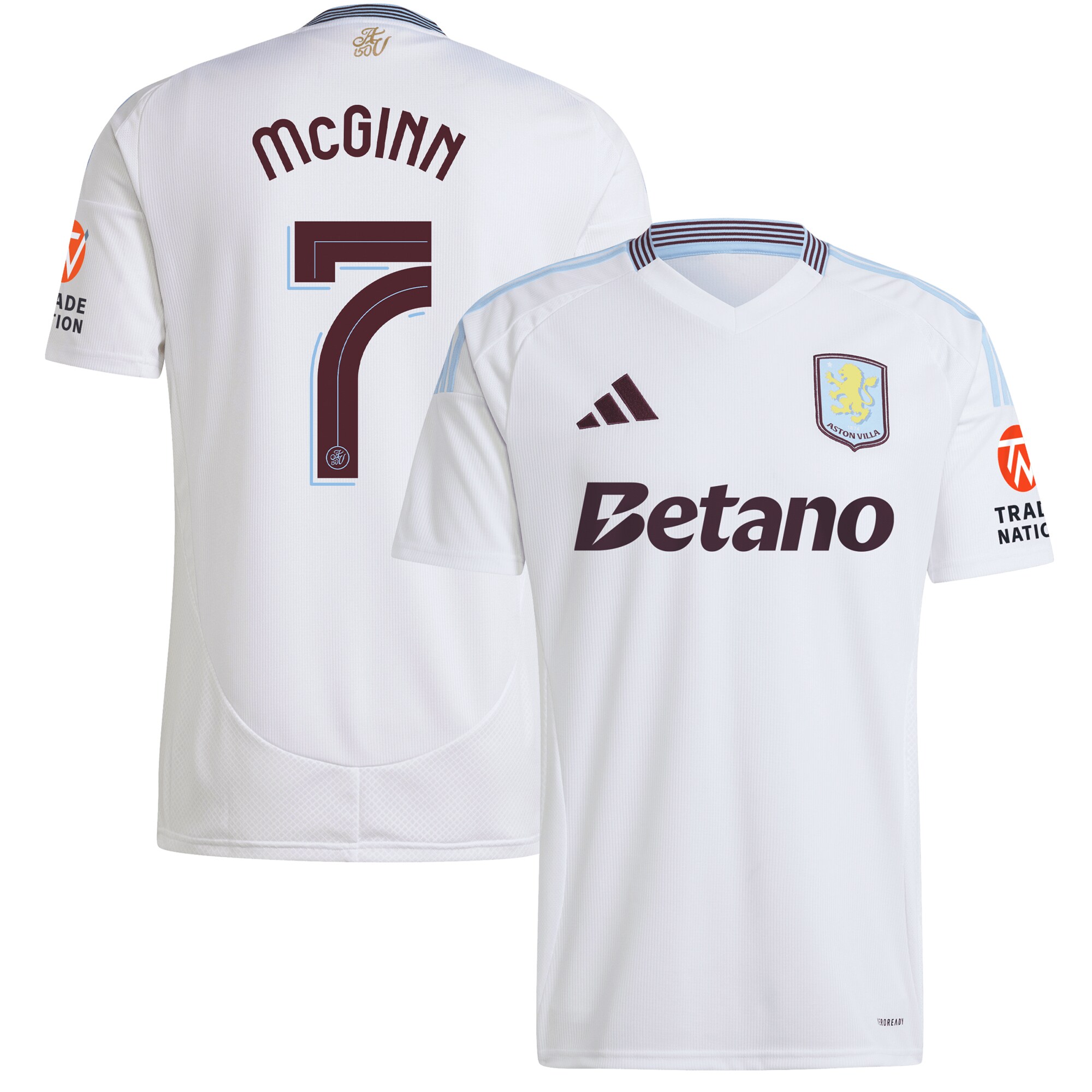 aston villa adidas away shirt 2024-25 with mcginn 7 cup printing Collection | Official Aston Villa FC Gear Online