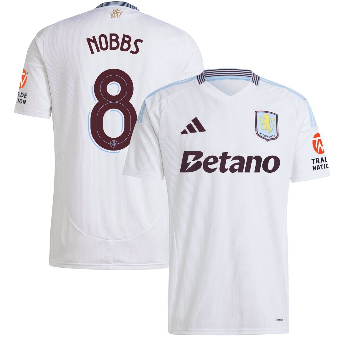 aston villa adidas away shirt 2024-25 with nobbs 8 cup printing Collection | Official Aston Villa FC Gear Online