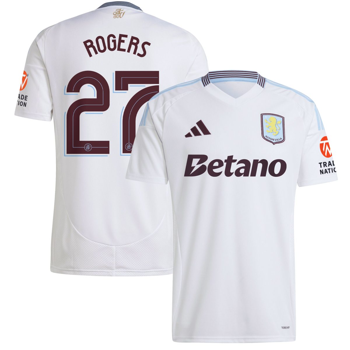 aston villa adidas away shirt 2024-25 with rogers 27 cup printing Collection | Official Aston Villa FC Gear Online