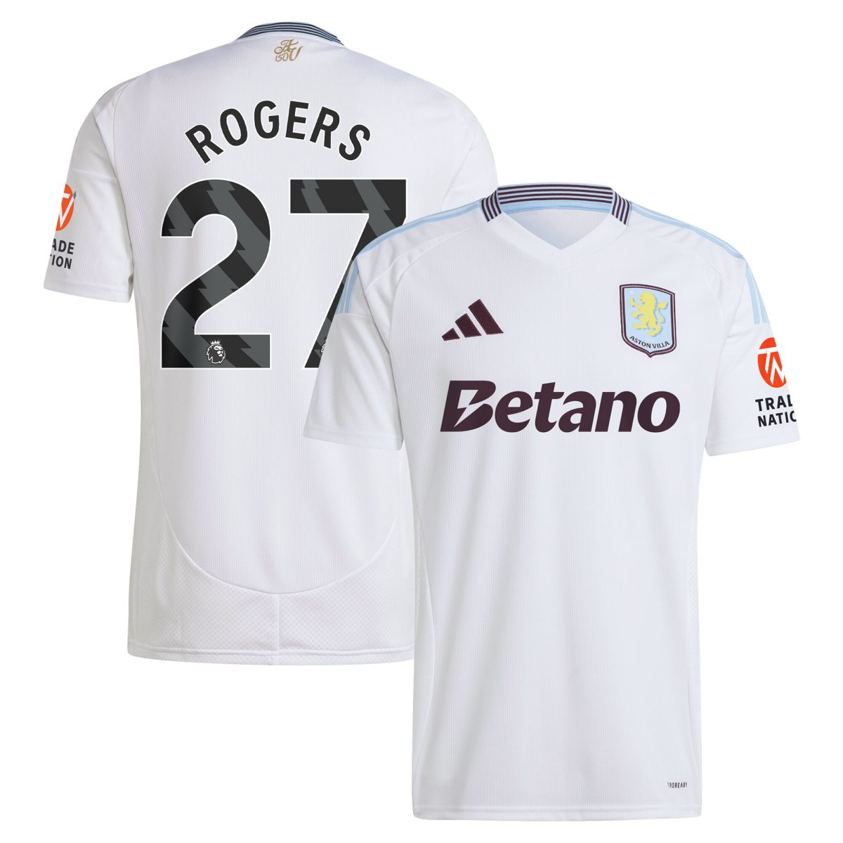 aston villa adidas away shirt 2024-25 with rogers 27 printing Collection | Official Aston Villa FC Gear Online