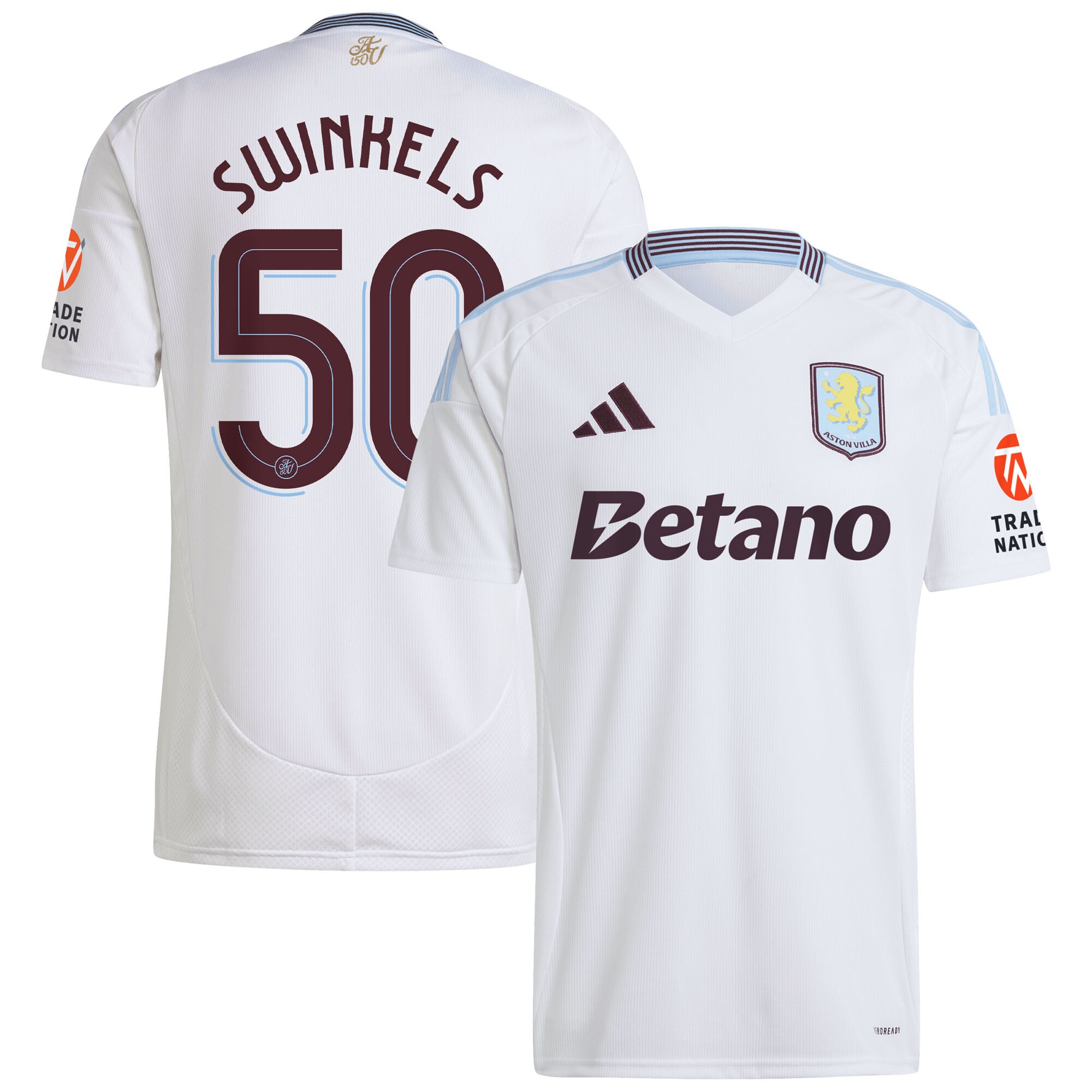 aston villa adidas away shirt 2024-25 with swinkels 50 cup printing Collection | Official Aston Villa FC Gear Online
