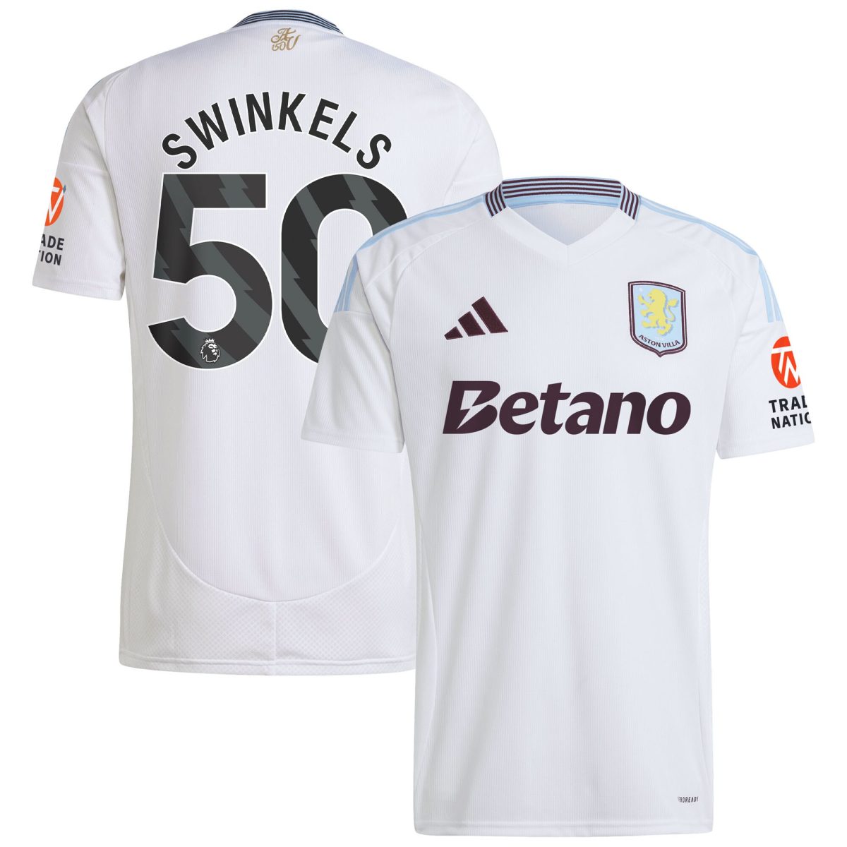 aston villa adidas away shirt 2024-25 with swinkels 50 printing Collection | Official Aston Villa FC Gear Online