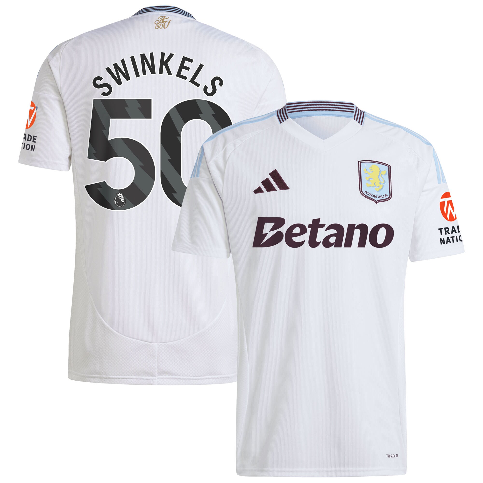 aston villa adidas away shirt 2024-25 with swinkels 50 printing Collection | Official Aston Villa FC Gear Online