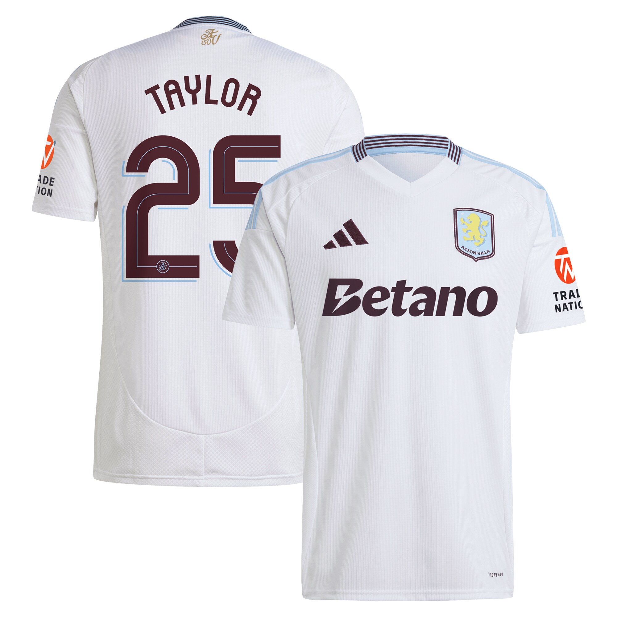 aston villa adidas away shirt 2024-25 with taylor 25 cup printing Collection | Official Aston Villa FC Gear Online