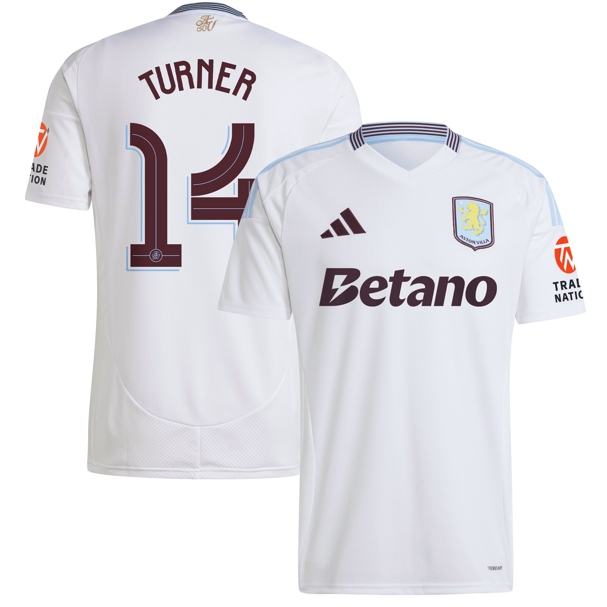 aston villa adidas away shirt 2024-25 with turner 14 cup printing Collection | Official Aston Villa FC Gear Online