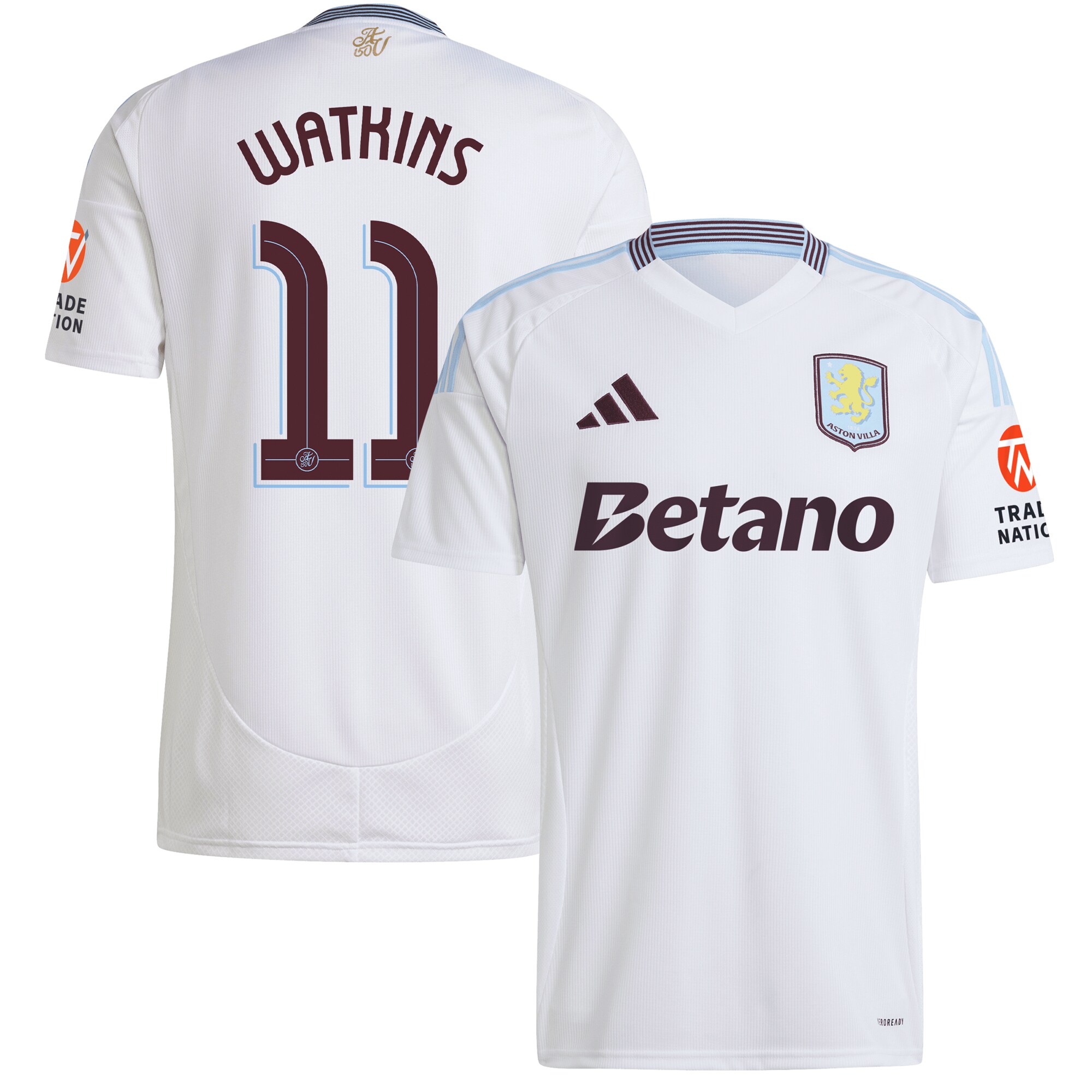 aston villa adidas away shirt 2024-25 with watkins 11 cup printing Collection | Official Aston Villa FC Gear Online